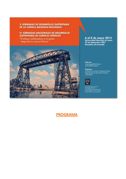 Jornada Cuencas H&iacute;dricas - Universidad Nacional de Lan&uacute;s