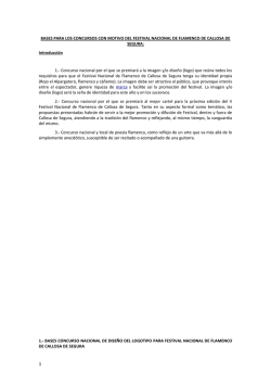 Bases del concurso  - Ayuntamiento de Callosa de Segura