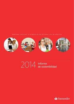 INFORME SOSTENIBILIDAD 2014