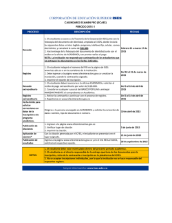 descargar cronograma ecaes 2015-1