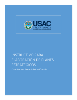 Guía para Elaborar Planes Estratégicos