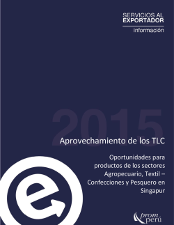 Informe de aprovechamiento del TLC