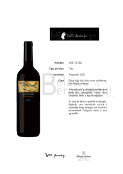 Ficha Tinto Cristoforo Crianza