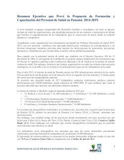 RESUMEN EJECUTIVO 25 DE MARZO 2015