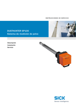 DUSTHUNTER SP100 Sistema de medición de polvo