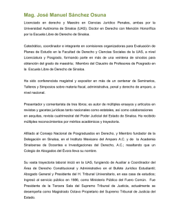 CURRICULA MAGISTRADOS - Supremo Tribunal de Justicia del
