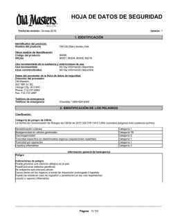 HOJA DE DATOS DE SEGURIDAD