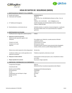 HOJA DE DATOS DE SEGURIDAD (MSDS)