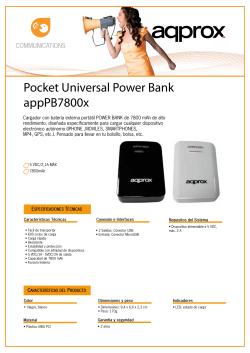 Pocket Universal Power Bank appPB7800x