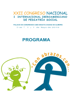 PROGRAMA - XXII Congreso Pediatria Social