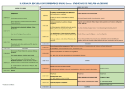 II JORNADA ESCUELA ENFERMEDADES RARAS 3eras