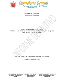 Informe Definitivo Hospital San Francisco de Asis