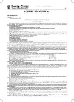 Anuncio de licitación