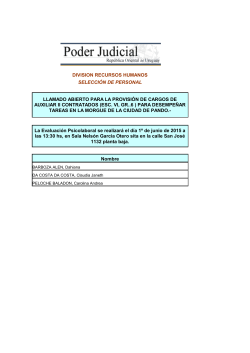 habilitados pando - Concursos Poder Judicial