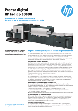 Prensa digital HP Indigo 30000