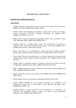 Historia del capitalismo Bibliogr&aacute;ficas
