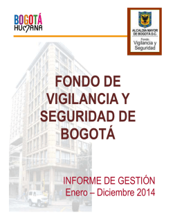 FONDO DE VIGILANCIA Y SEGURIDAD DE BOGOTÁ