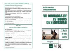 VII JORNADAS DE ESTUDIOS DE SEGURIDAD