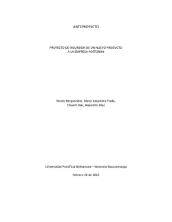 ANTEPROYECTO - Seminario de Investigación