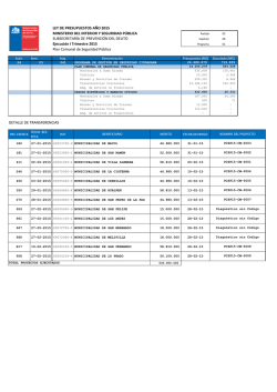 I Trimestre 2015 Plan Comunal de Seguridad Publica &ndash; Glosa 9