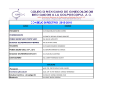 CONSEJO DIRECTIVO 2015-2016
