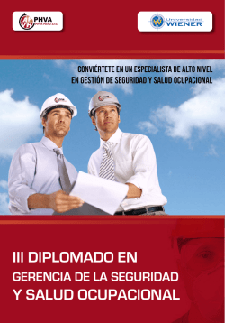 III DIPLOMADO EN Y SALUD OCUPACIONAL