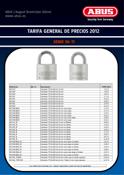 Catálogo de la serie 54 TI ABUS