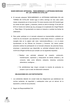 BASES MERCADO ARTESANAL - Sitio Web del Ayuntamiento de
