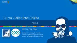 Introducion Curso Taller Intel Galileo