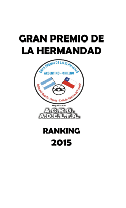 GRAN PREMIO DE LA HERMANDAD 2015
