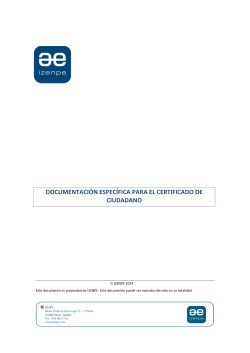 Documentación Específica Certificado de Ciudadano (PDF