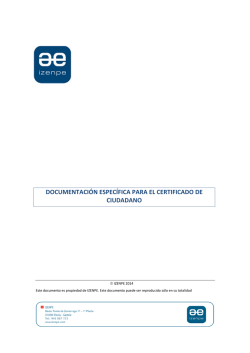 Documentaci&oacute;n Espec&iacute;fica Certificado de Ciudadano (PDF