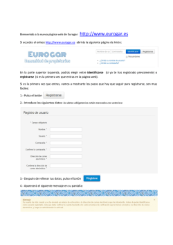 Instrucciones para Registrarse