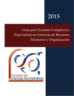 Gu&iacute;a para Examen Complexivo Especialista en Gerencia de