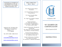 Instructivo Junio 2015 - Consejo Mexicano de Certificación de