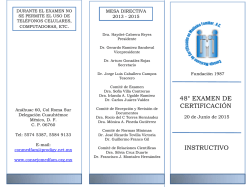 Instructivo Junio 2015 - Consejo Mexicano de Certificaci&oacute;n de