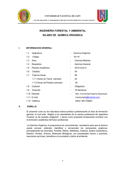 ingenier&iacute;a forestal y ambiental silabo de qu&iacute;mica org&aacute;nica