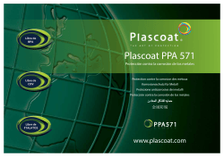 Plascoat PPA 571 - Plascoat Systems Limited