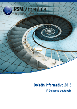 Boletín Informativo 2015