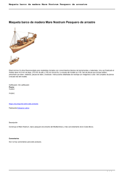 Maqueta barco de madera Mare Nostrum