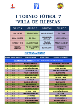 i torneo f&uacute;tbol 7 "villa de illescas"