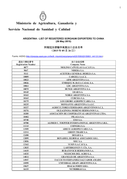 2015-05-26 Registro exportadores de sorgo CH