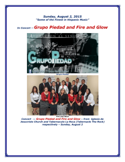 In Concert -- Grupo Piedad and Fire and Glow