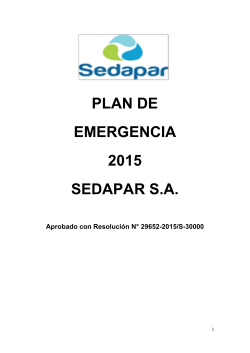 Plan de Emergencias y Contingencias 2015
