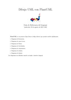 PlantUML Guia de Referencia del lenguaje