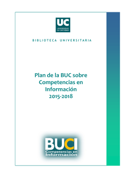 Detalles del plan 2015-2018 - BUC