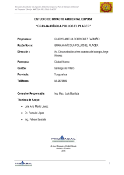 EIA de Avicola - MAEtungurahua
