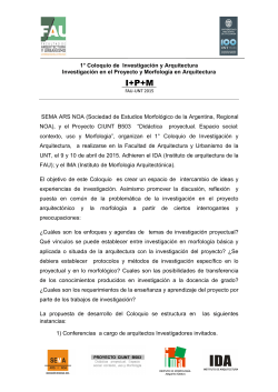 Programa Coloquio I+P+M abril 2015