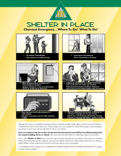 Shelter In-Place Flyer