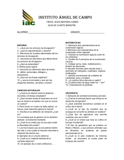 INSTITUTO &Aacute;NGEL DE CAMPO